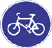 cyclist permitted  roadsign