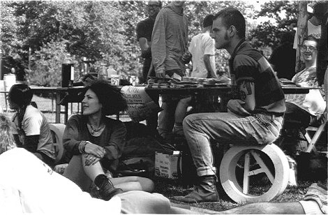 A literature table at the Gathering